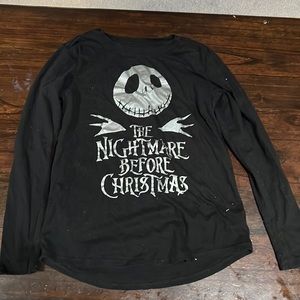 Disney long sleeve shirt nightmare before Christmas